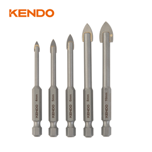 ชุดดอกสว่านเจาะกระจก 5 ชิ้น หกเหลี่ยม ก้านเปลี่ยนด่วน