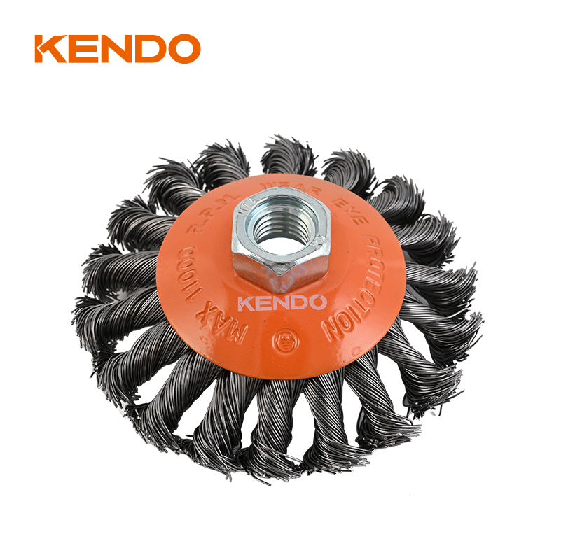 แปรงเอียงลวดผูกปม