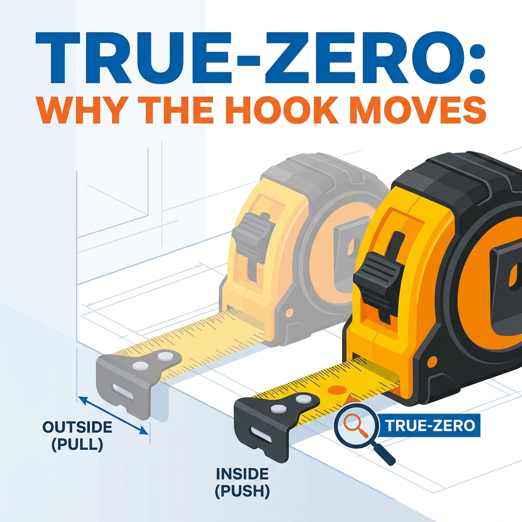 ทำไมตะขอวัดเทปถึงขยับ? ทำความเข้าใจการวัดค่า True-Zero