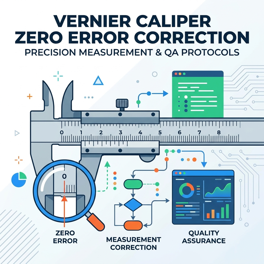 วิธีตรวจสอบและแก้ไขข้อผิดพลาด Zero Error ของ Vernier Caliper ก่อนทำการวัด