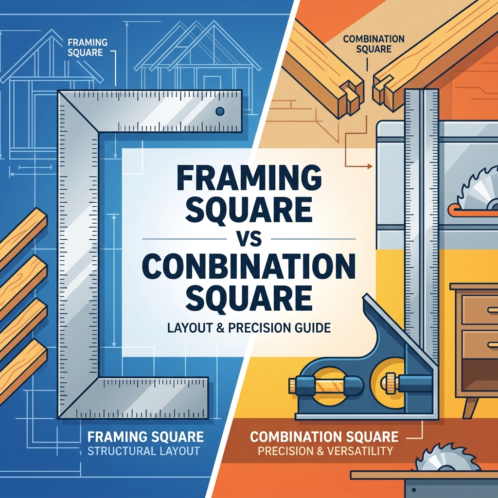 Framing Square กับ Combined Square: อันไหนเหมาะกับงานเลย์เอาต์ของคุณ?